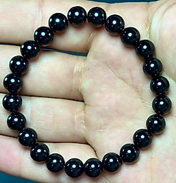Siyah Obsidyen Taşı 8 mm Bileklik