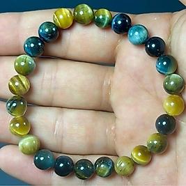 Karışık Kaplan Gözü Taşı 8 mm Bileklik