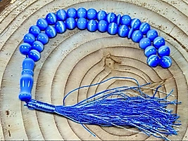 Selenit Kedi Gözü Taşı 8 mm 33 lük Tesbih