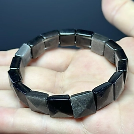 Silver Obsidyen Rolex Bileklik