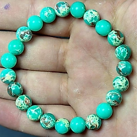 Yeşil Agalmatolit Taşı 8mm Bileklik