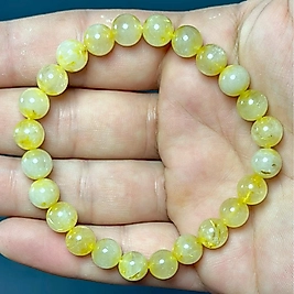 Altın Rutilli Kuvars Taşı 8mm Bileklik