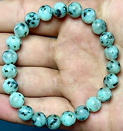 Benekli Jasper Taşı 8mm Bileklik