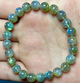 Labrodorit Taşı 7A Kalite 8mm Bileklik