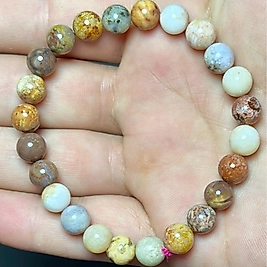 Fosil Mercan Taşı 8mm Bileklik