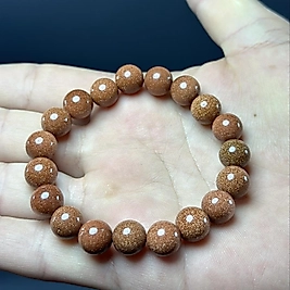 Turuncu Yıldız Taşı 10mm Bileklik