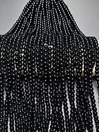 Siyah Obsidyen 6 mm Dizi