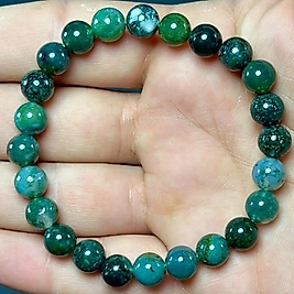 Yosunlu Akik Taşı 8mm Bileklik