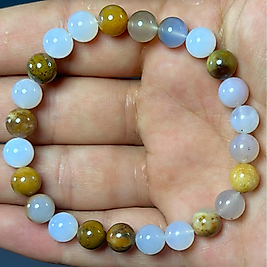 Kalsedon Taşı 8mm Bileklik
