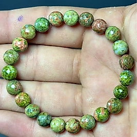 Unakit Taşı Fasetli Kesim 8mm Bileklik