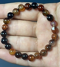 Kızıl Akik Taşı 8 mm Bileklik