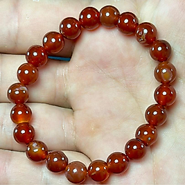 Karnelyan Akik Taşı 8mm Bileklik