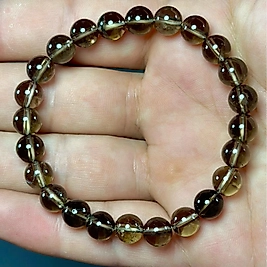 Dumanlı Kuvars Taşı 8mm Bileklik