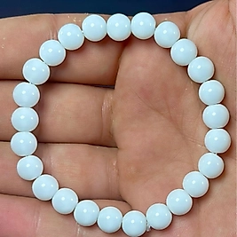 Beyaz Onix Taşı 8 mm Bileklik