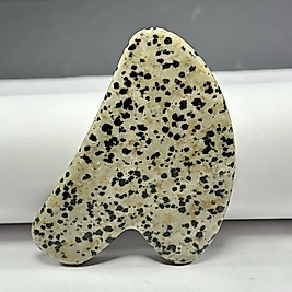 Benekli Jasper Gua Sha Yüz Masaj Taşı