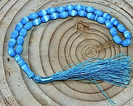 Selenit Kedi Gözü Taşı 8 mm 33 lük Tesbih