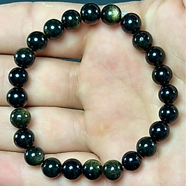 Gold Obsidyen Taşı 8mm Bileklik