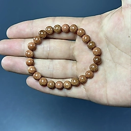 Turuncu Yıldız Taşı 8mm Bileklik